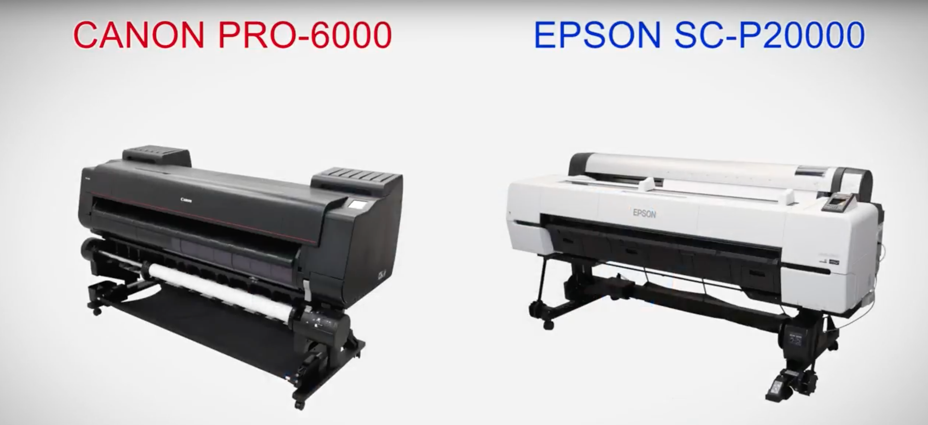 Canon PRO-6000 Vs Epson SC-P20000 graphic