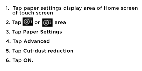 canon-printer dust reduction instructions