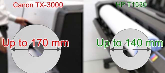 Canon TX-3000 vs HP T1530